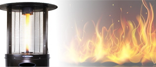 Tabletop Patio Heaters, Freestanding Patio Heaters, Wall Mounted, Fire Pits, Torches